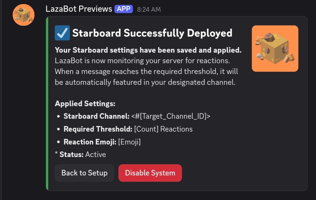 Starboard Successfully Deployed